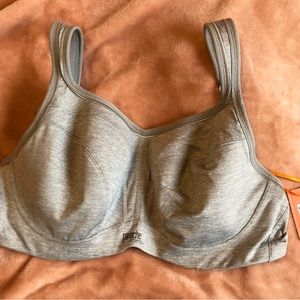 Grey Panache High Impact Underwire Sports Bra 34E